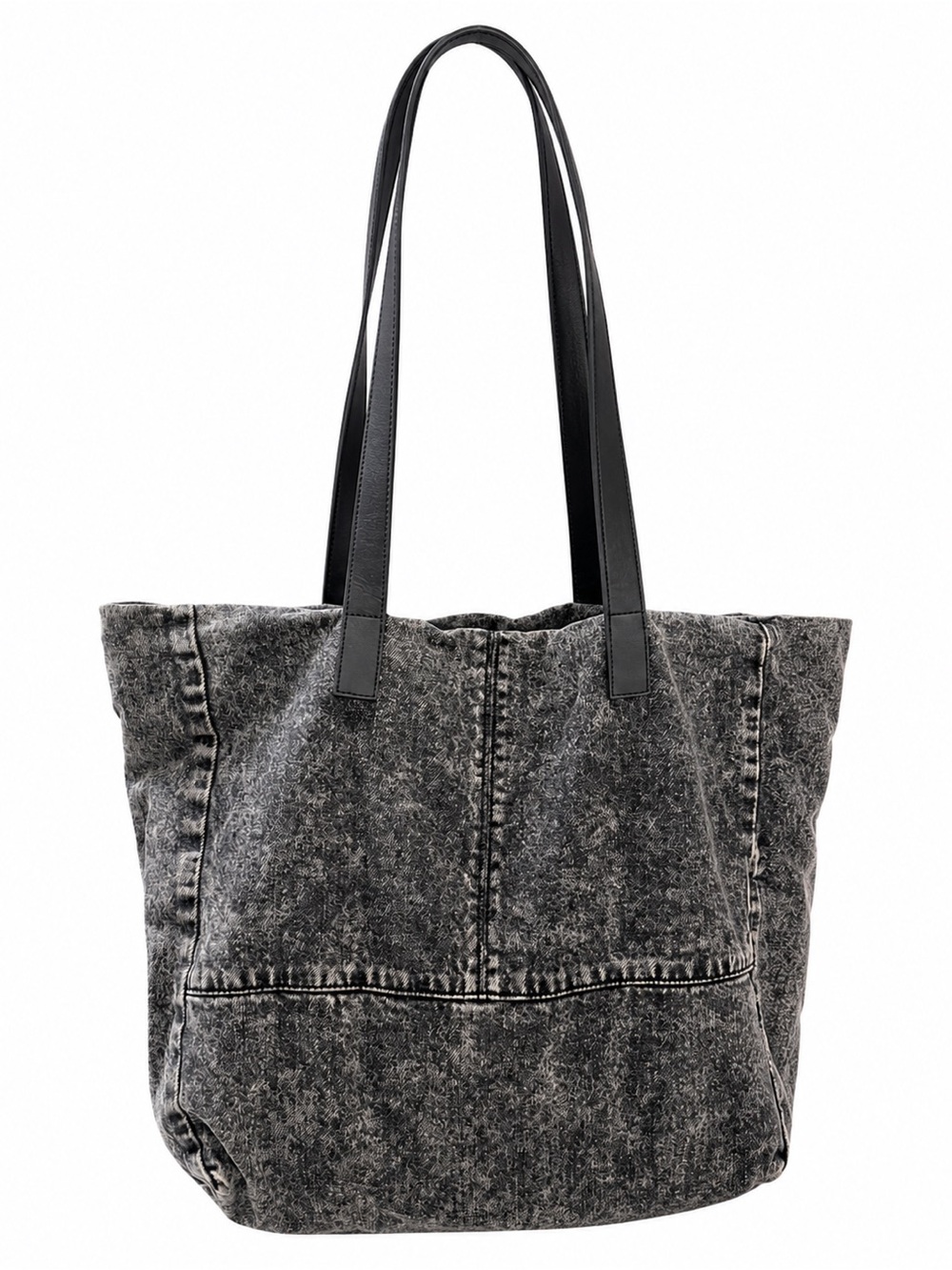 Women’s Black Washed Canvas Tote Bag - Modern Everyday Carry